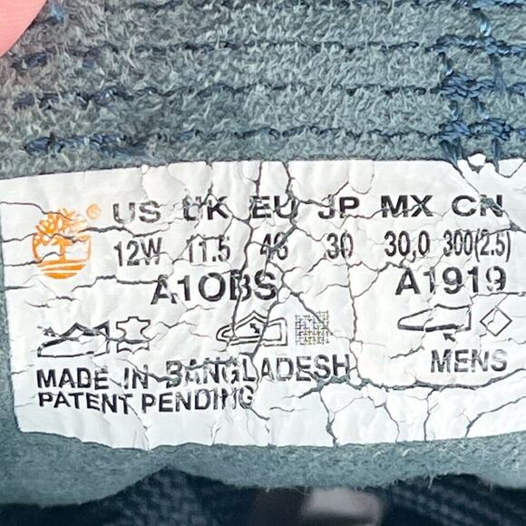 Timberland Flyroam Blue Suede Leather Sneakers Shoes Men 12 - Picture 13 of 13